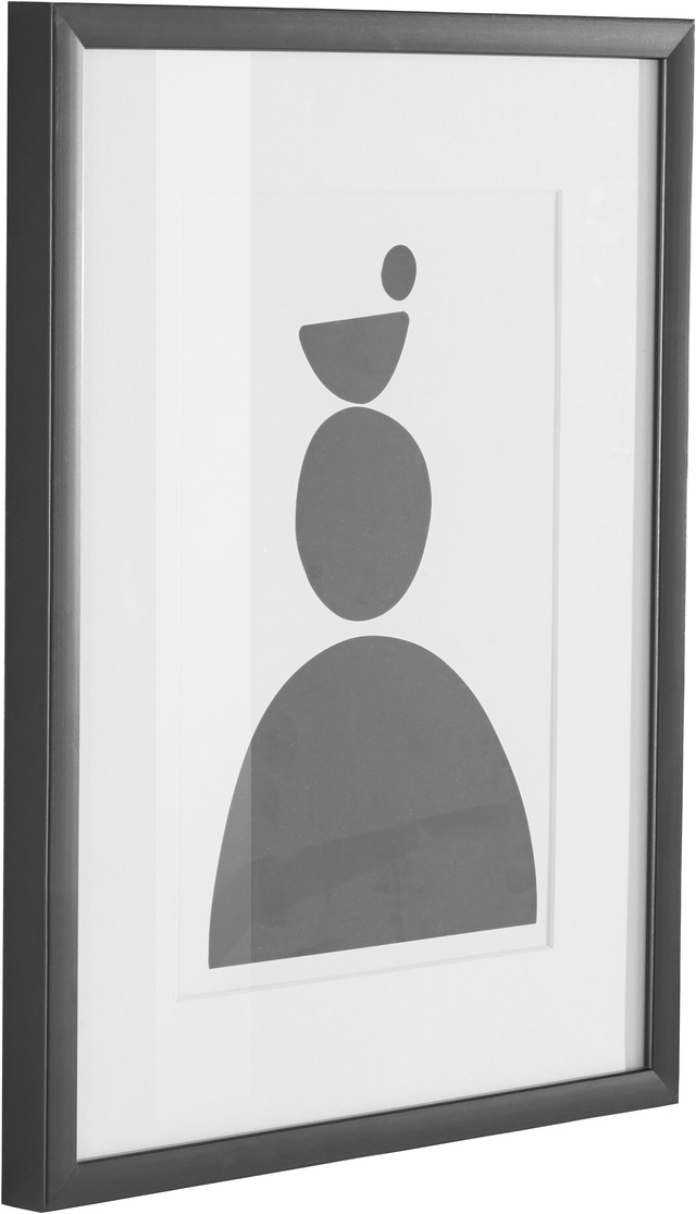 LeGer Home by Lena Gercke Bild »Black is Beautiful III« Abstrakt | Kunst | Modern | Schwarz-Weiss 1 Stk. tlg. HD Premium Poster-Druck inkl. Holzrahmen