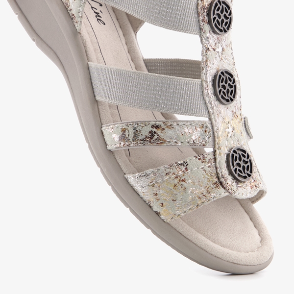 Softlines dames sandalen grijs