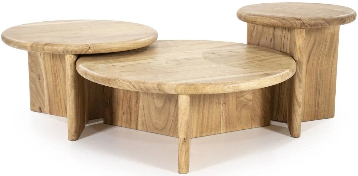 Salontafel large Natural 240111 Leoti ⌀80  x H30 cm
