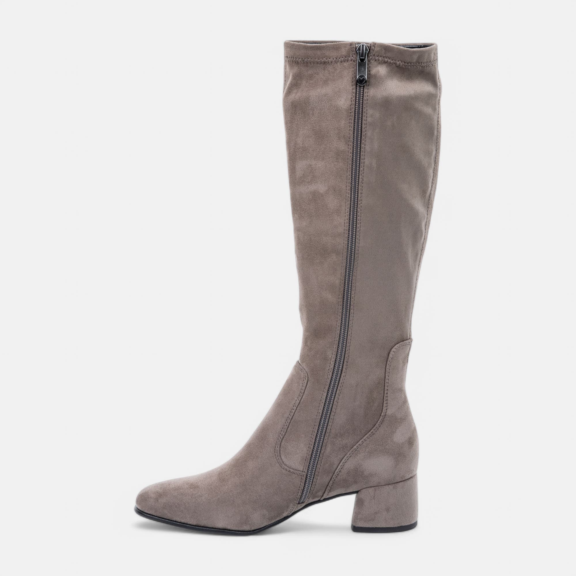 Bottes à talon compensé Femme taupe