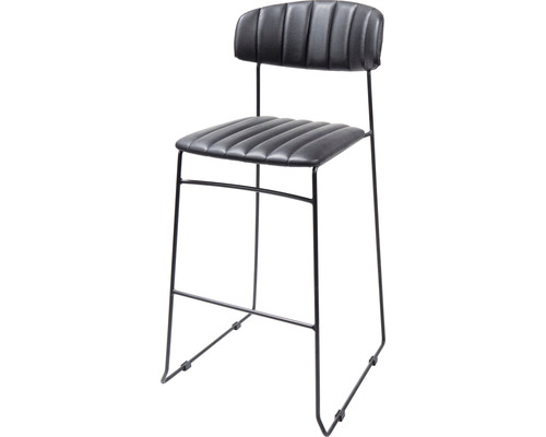 Veba Mundo barkruk, 105 x 46,5 x 49 cm, staal, zwart