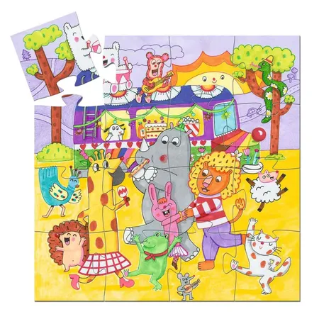 Djeco Puzzle: Regenbogenbus, 16 Teile