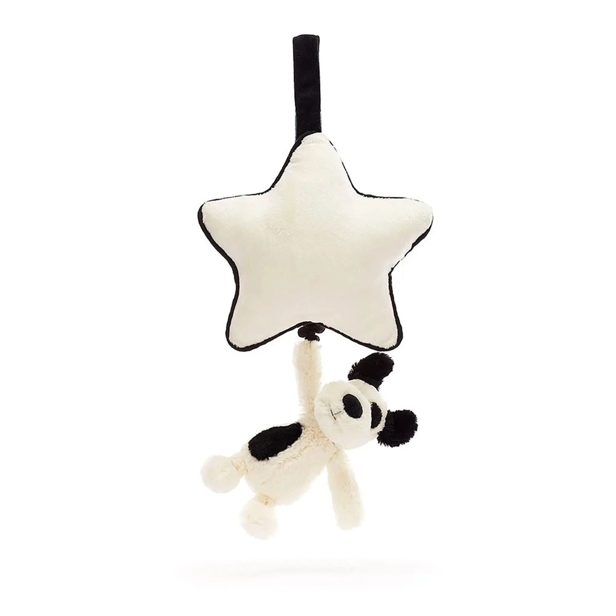 Jellycat Peluche Musicale Chiot Noir & Crème