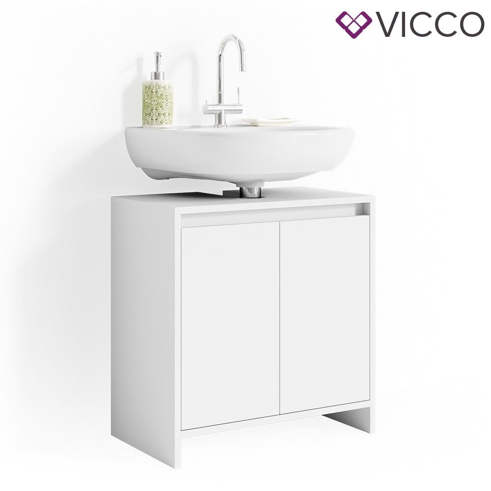 VICCO Waschbeckenunterschrank EMMA Weiß Unterschrank Badschrank Badezimmer
