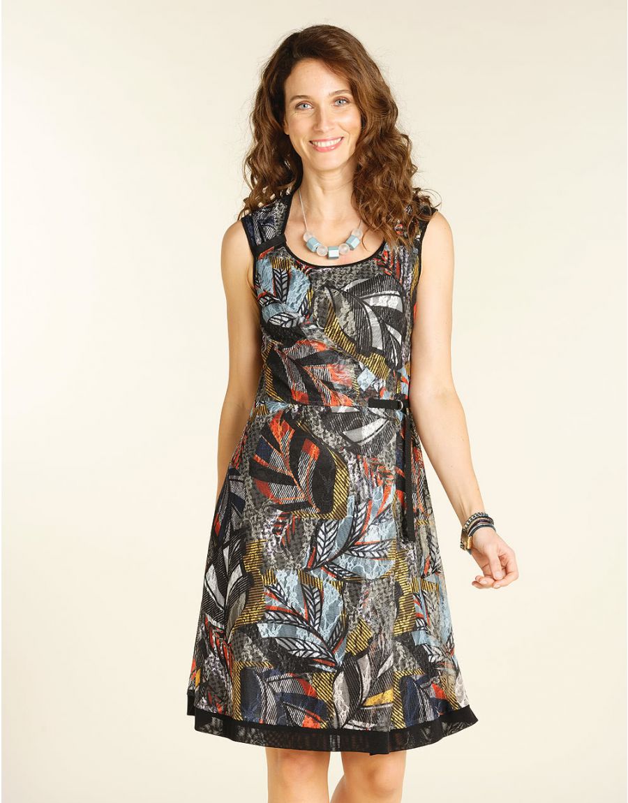 Robe chic resille jaune