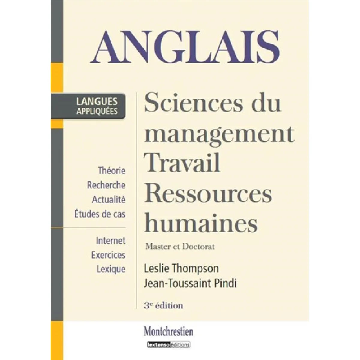 Anglais : sciences du management, travail, gestion, ressources humaines : master et doctorat · Occasion
