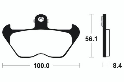 Plaquettes de freins Tecnium Performance métal fritté - MF203
