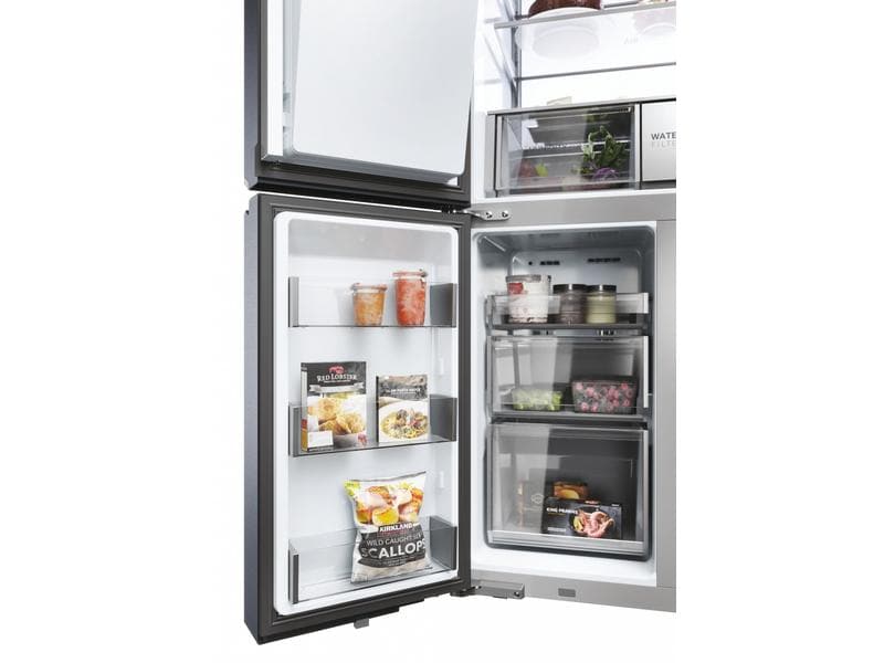 Haier Foodcenter HCR7918EIMB Schwarz Side by Side Kühlgerät