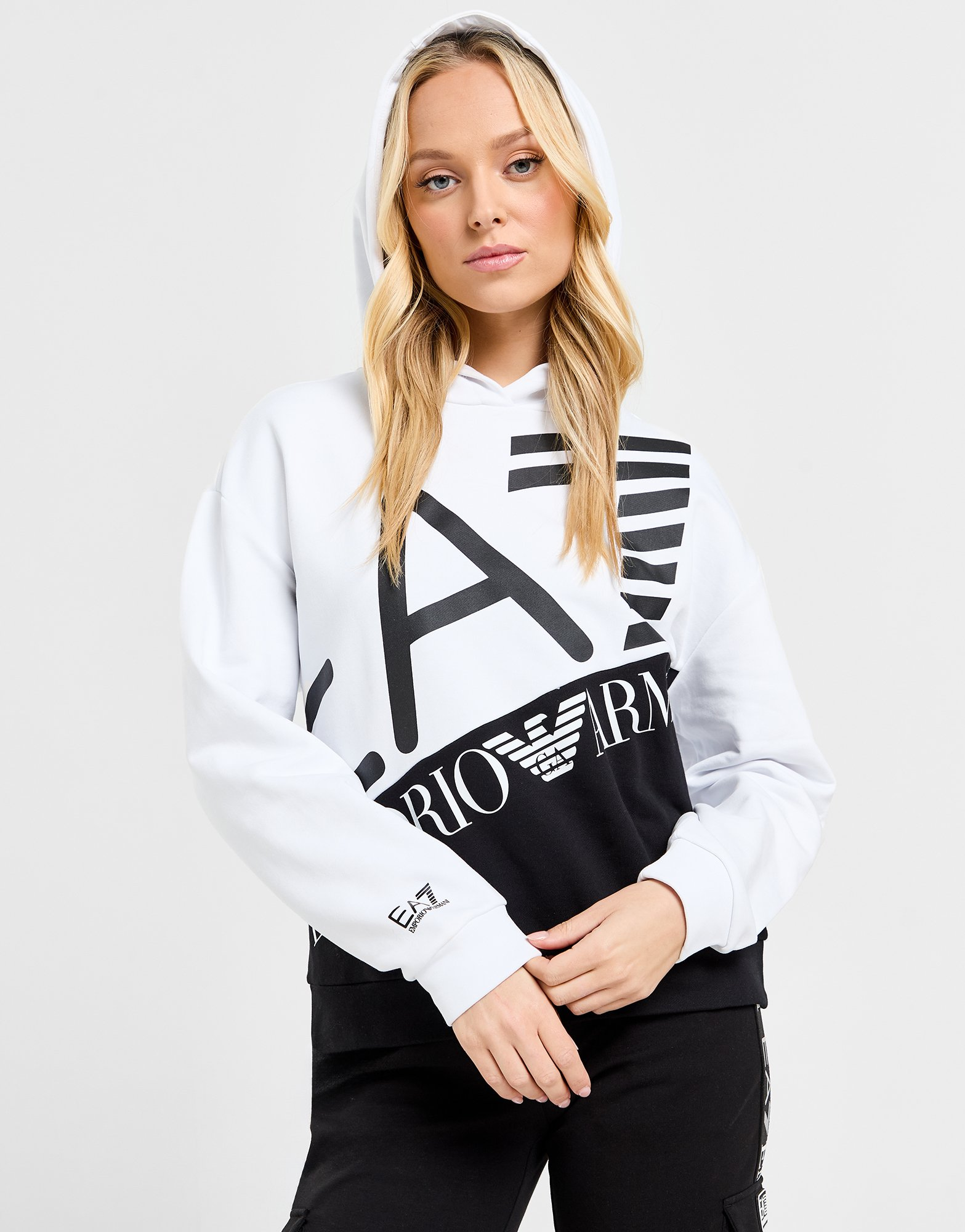 Emporio Armani EA7 Sweat à Capuce Split Femme