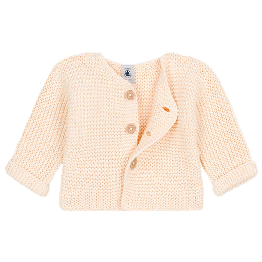 Petit Bateau Strickjacke beige avalanche