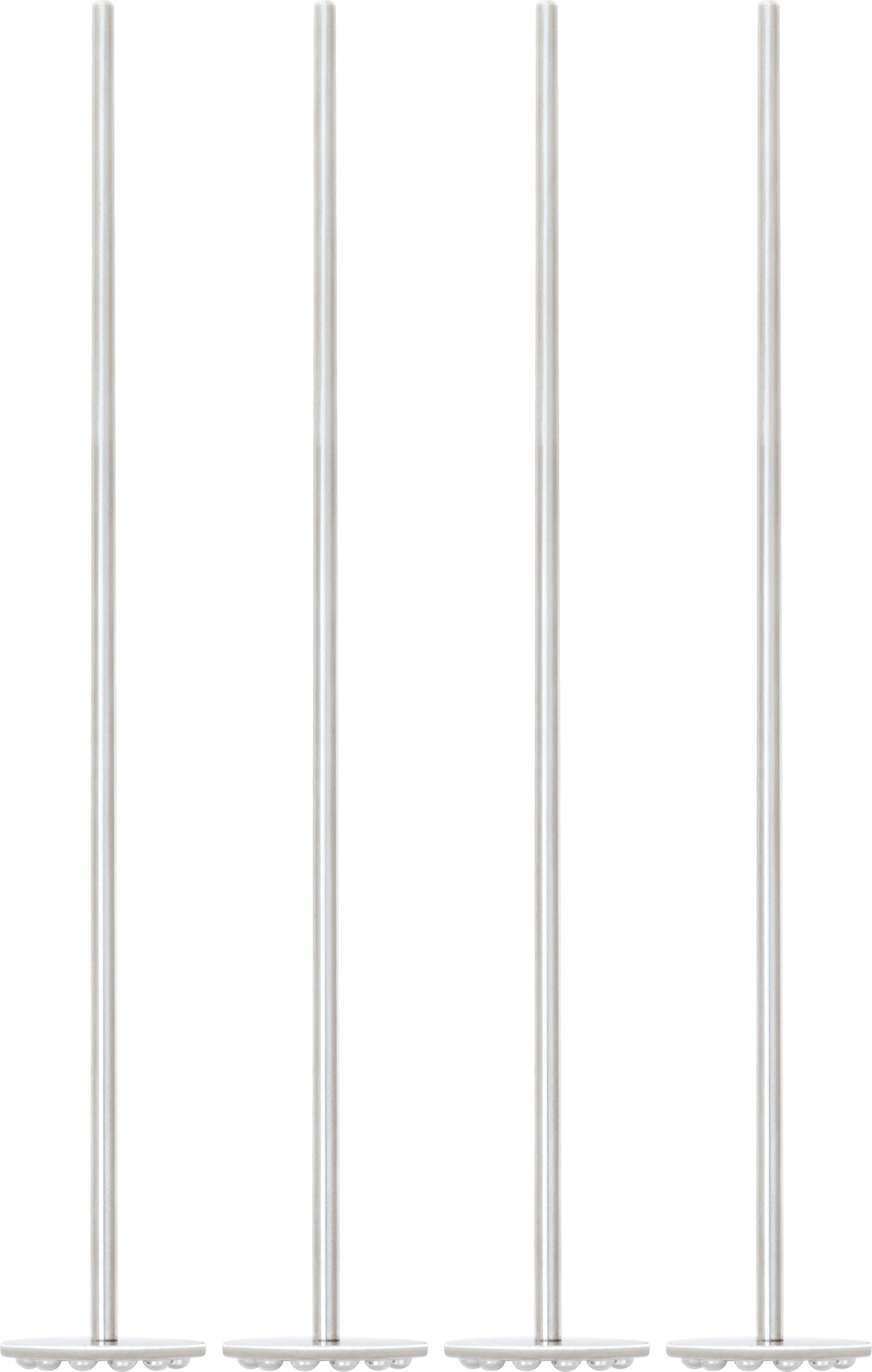 Point Virgule cocktailstampers zilver 4 stuks