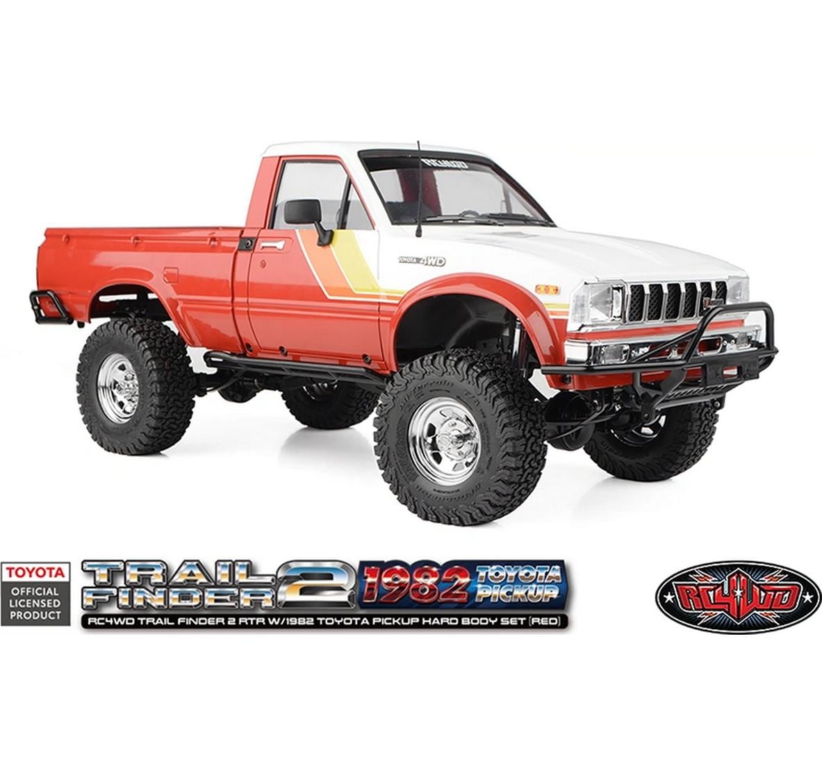 Scale Crawler Trail Finder 2 1982 Toyota, RTR, 1:10, Rot<br>1982 Toyota Pickup mit fester Karosserie