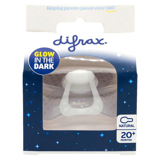 Difrax Natural Fopspeen 20+ M Glow In The Dark