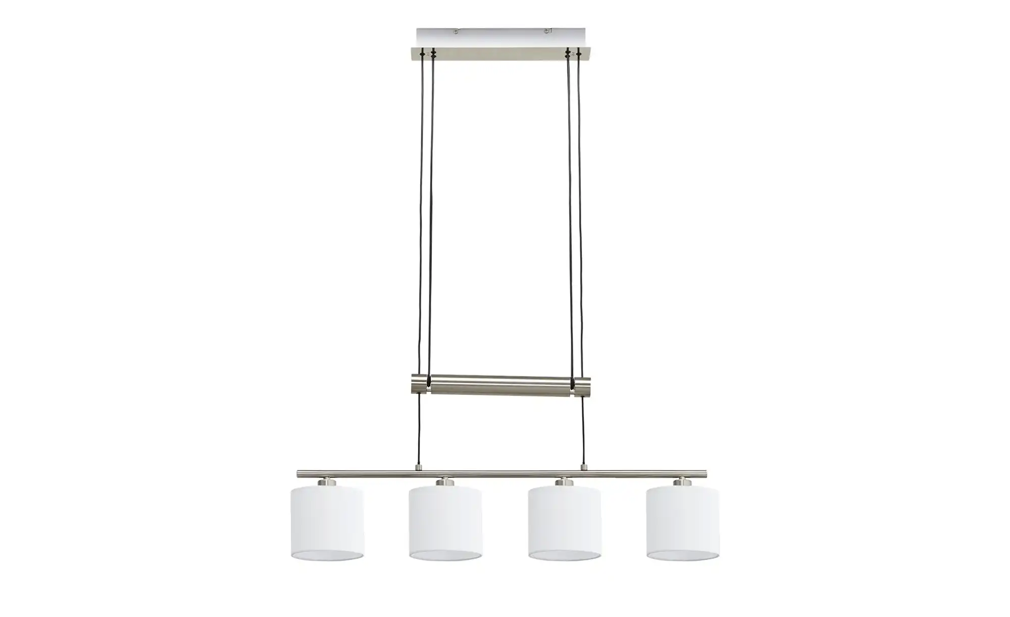 Trio Pendelleuchte, 4-flammig, Stoffschirm