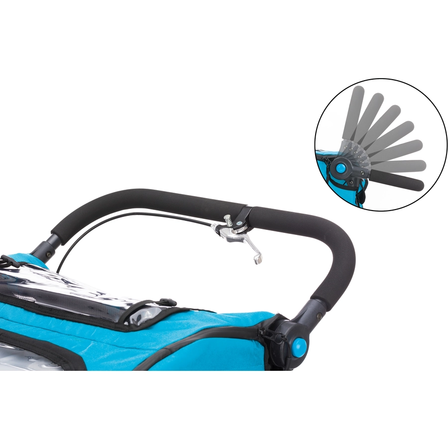 fill Fahrradanhänger Rhino Alu Blau Grau