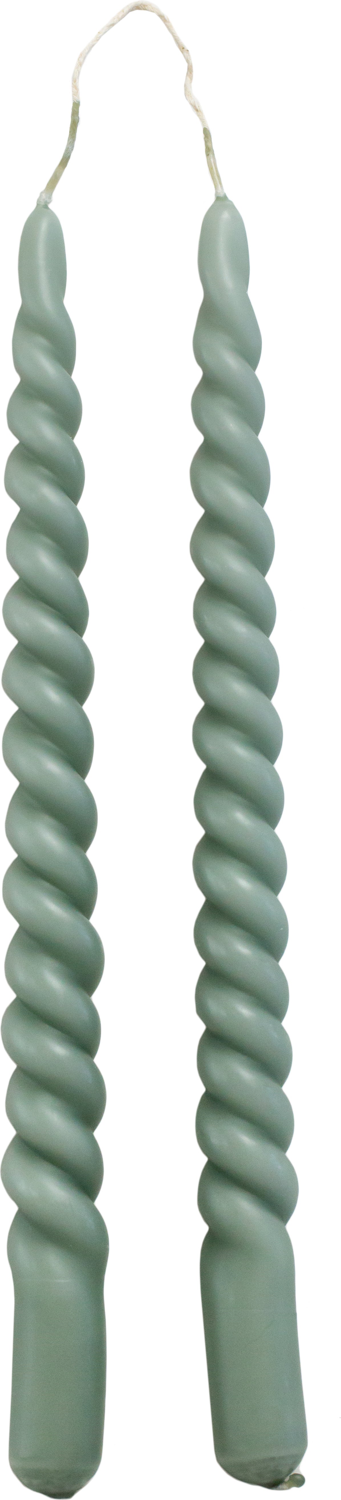 Rustik Lys dinerkaars Swirl grijs 8,5 uur 2 stuks