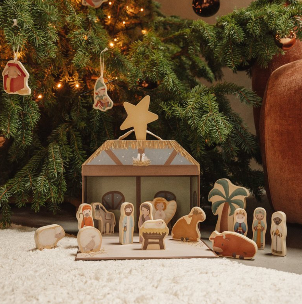 Speelkoffer kerststal