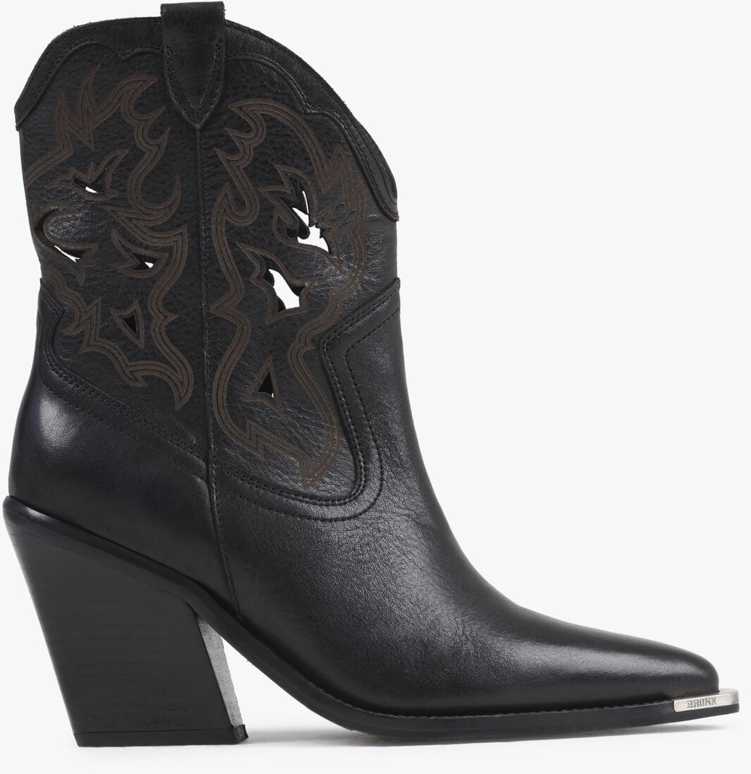 BRONX zwarte bronx enkellaarsjes new-kole 34315