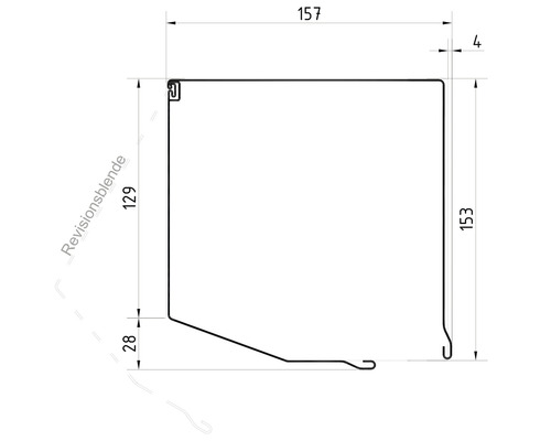 ARON voorzetrolluik, PVC grijs, 850 x 1315 mm, aluminium kast, RAL 7016 antracietgrijs, riemtrekker links