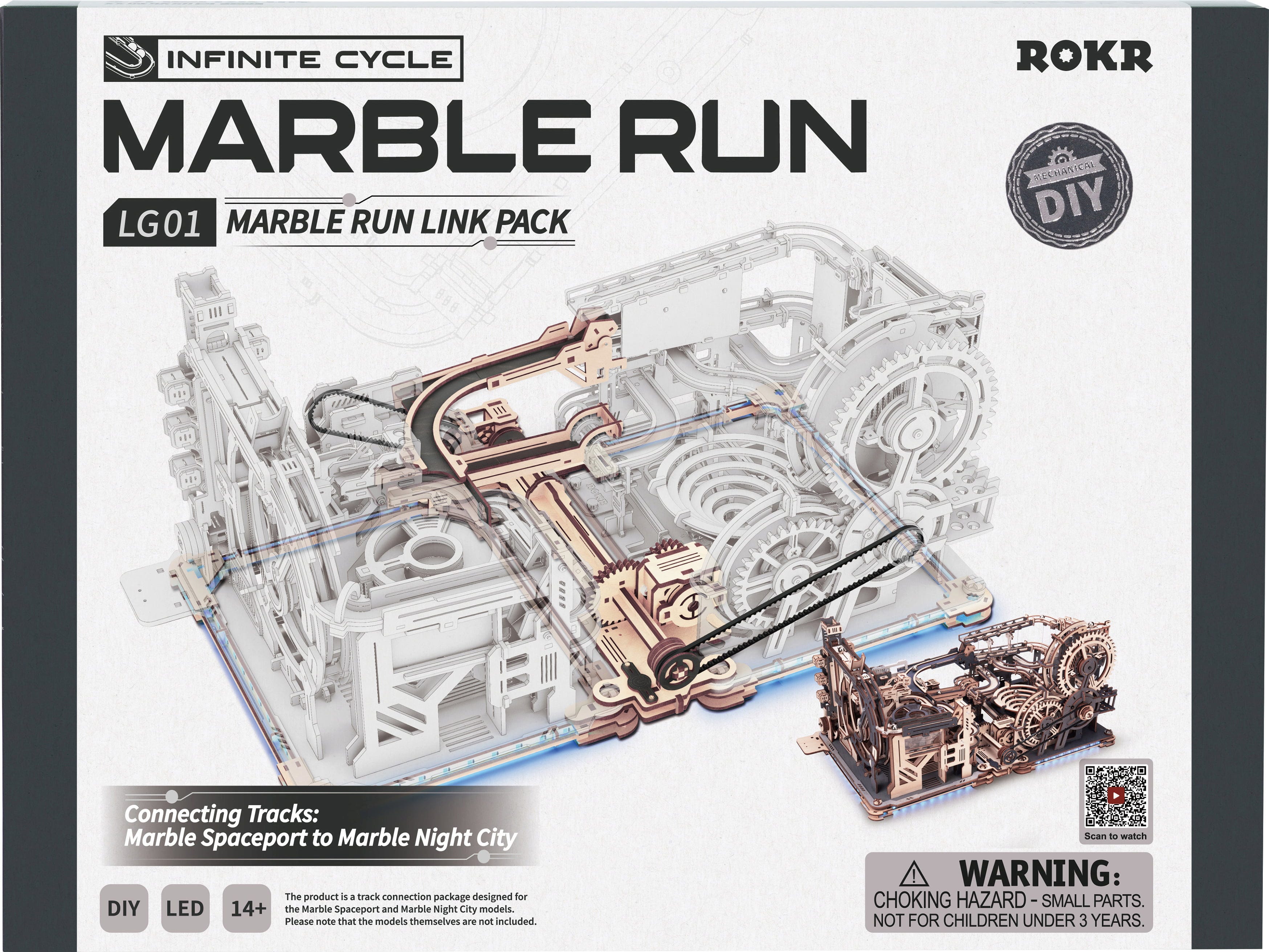 ROKR  Link Pack    3D Holzpuzzle: Erweiterung für Marble Night City & Marble Spaceport