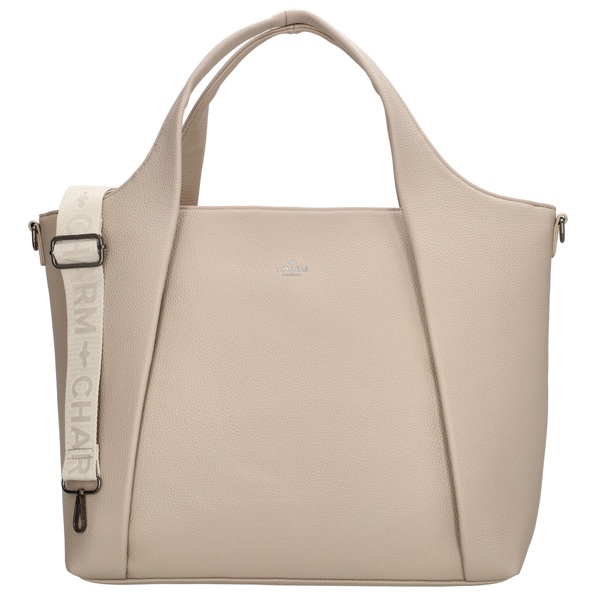 Charm London Mulberry Street Laptoptas 15,6 inch Beige