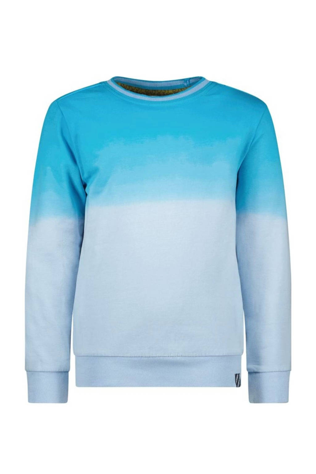 B.Nosy dip-dye sweater Stephan helderblauw/lichtblauw