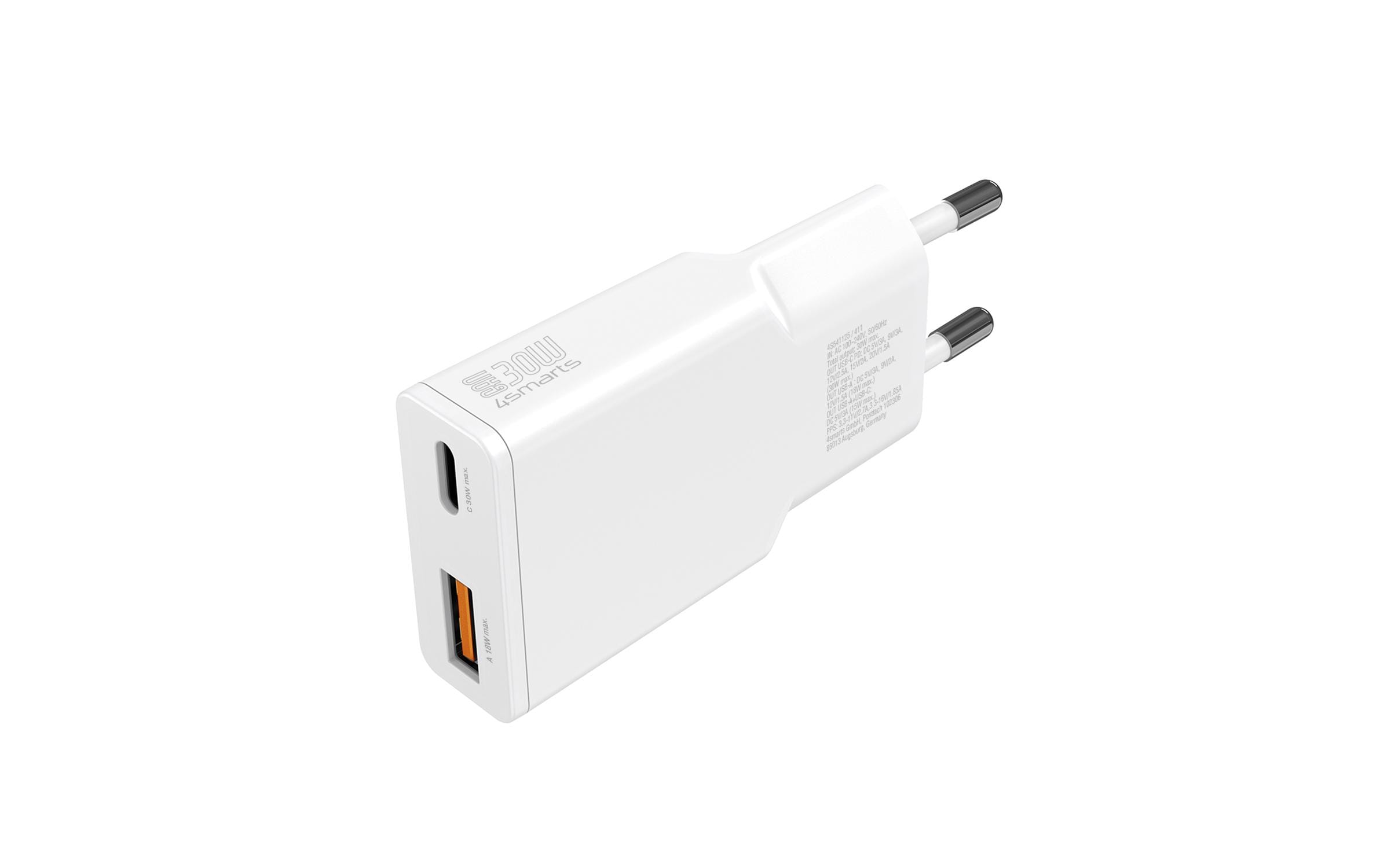USB-Wandladegerät PDPlug Slim Duos 30 WKompakter USB-C-Ladeadapter mit GaN-Technologie