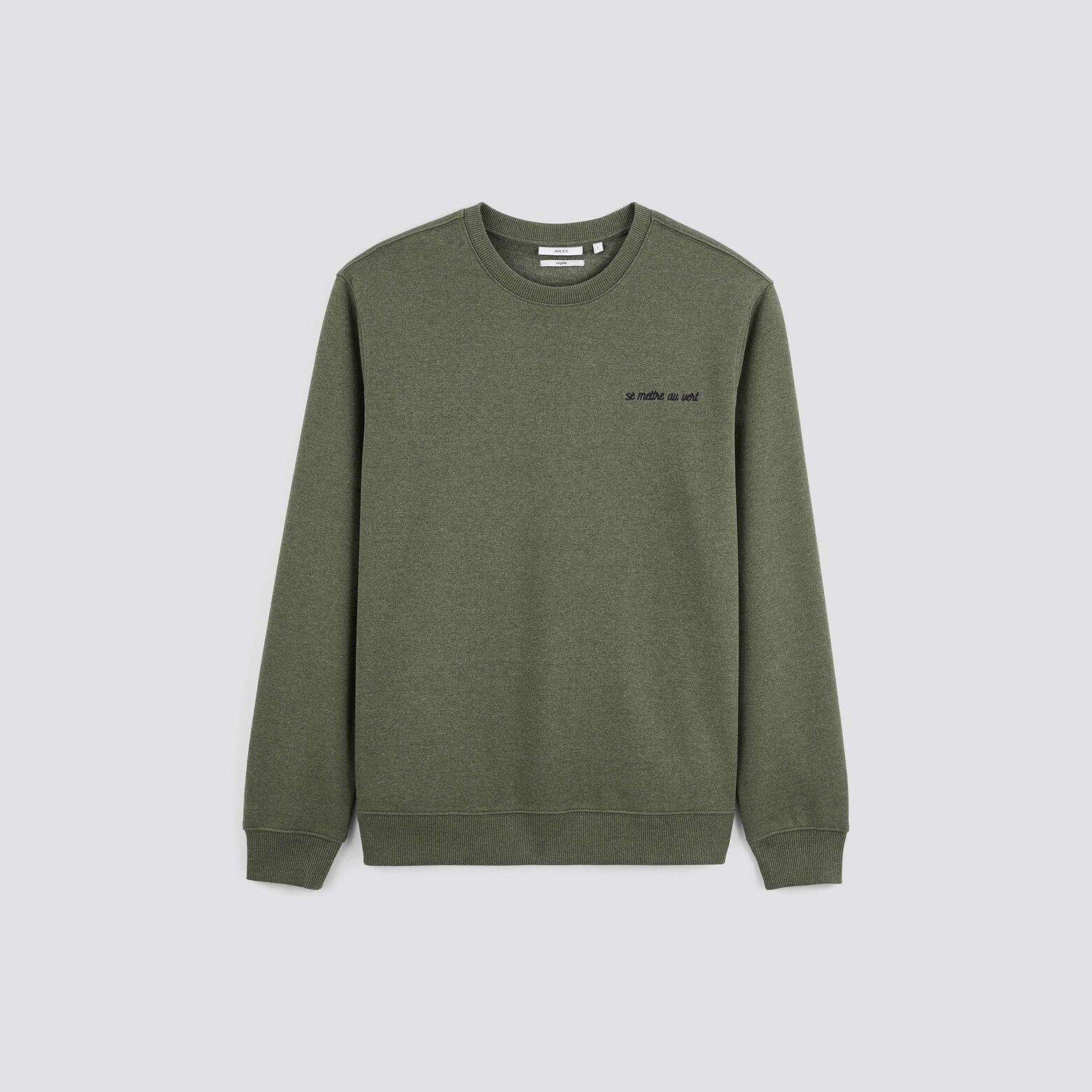 Sweat à col rond 100 % recyclé Vert clair