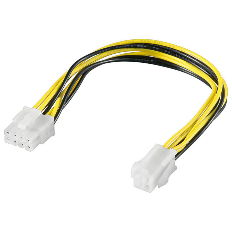 Adaptateur ATX 8 broches mâles / 4 broches femelles