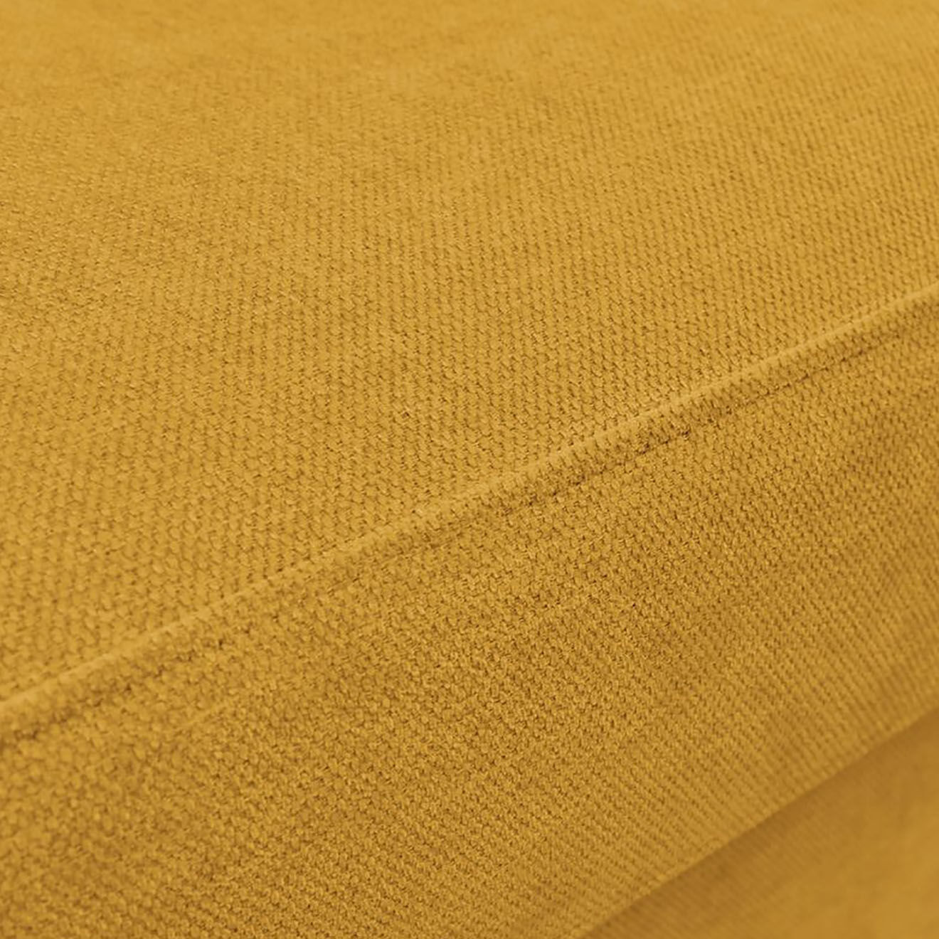 Bobochic Canapé convertible monaco ouverture express tissu lisse jaune - 195x99 cm
