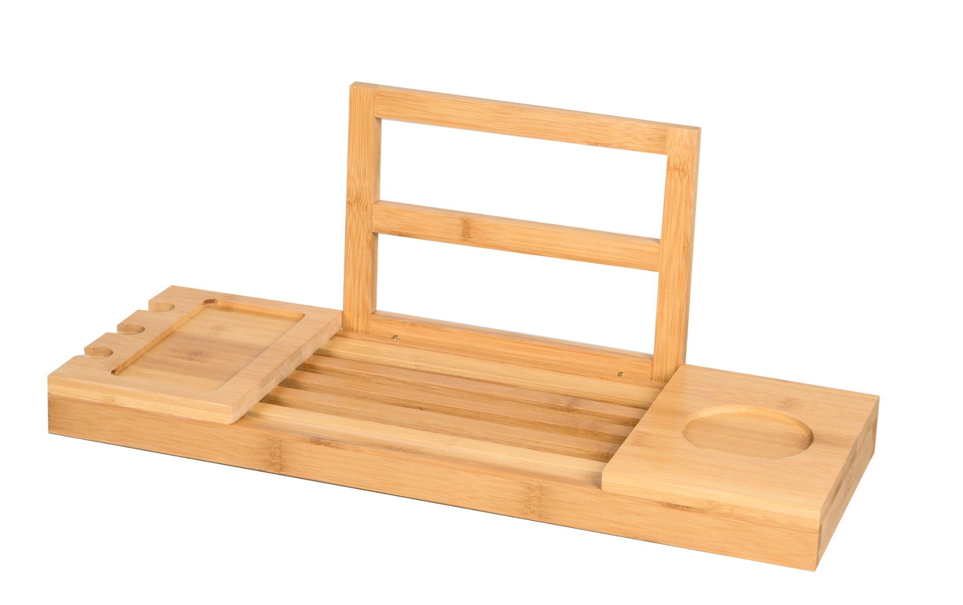 Best Design Tray verstelbare badbrug 50-90cm bamboe