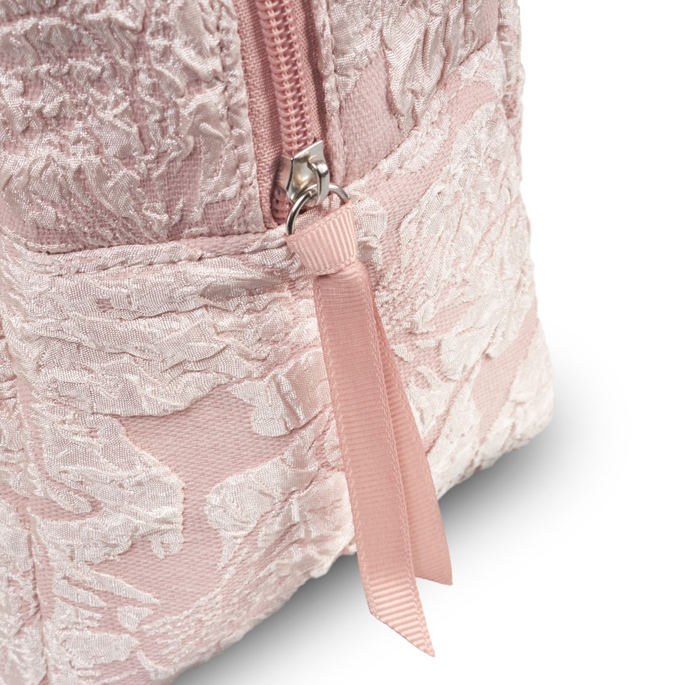 Karen - Toiletry Bag Pink Brocade - Toilettaske