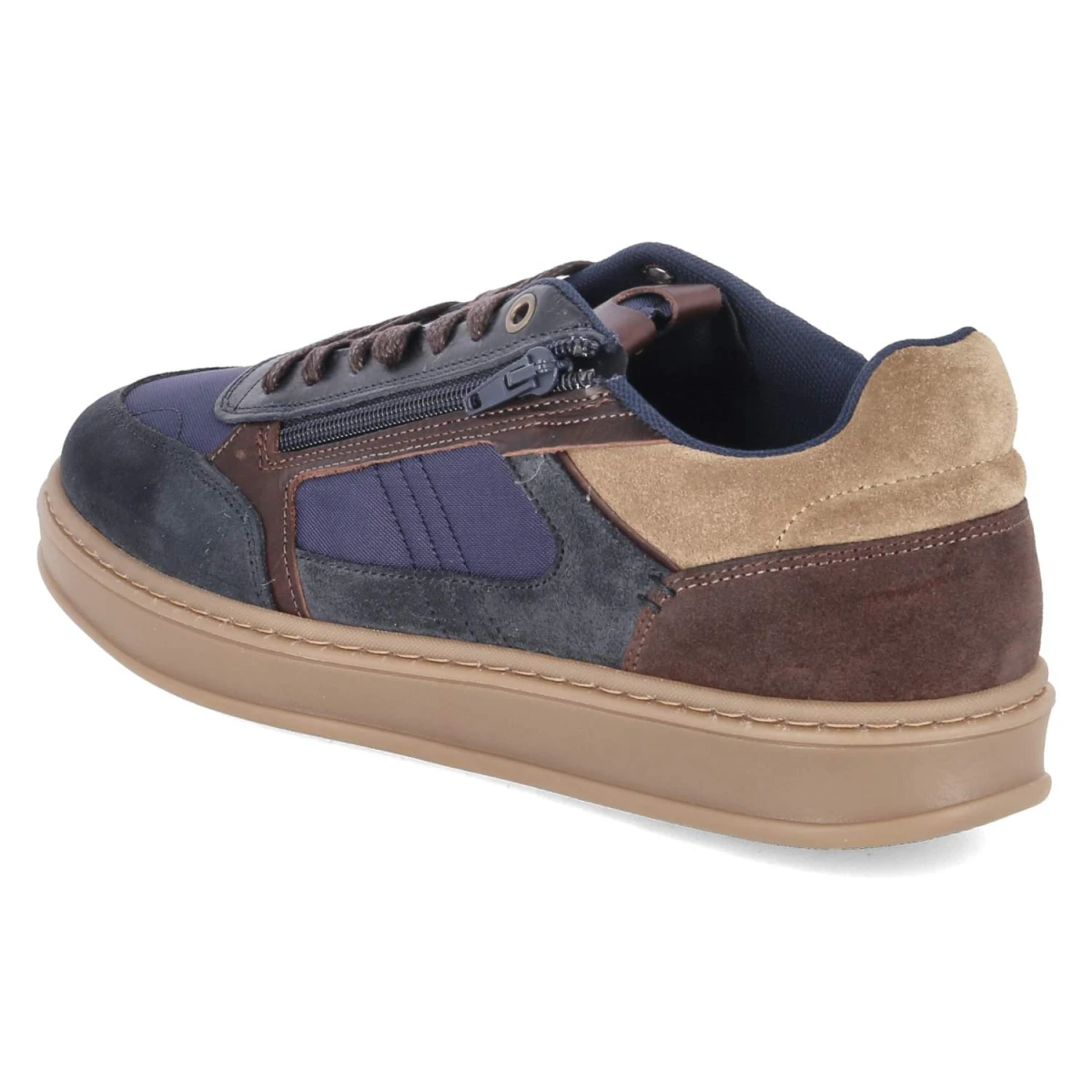 BullboxerLow Sneaker - Navy-Brown