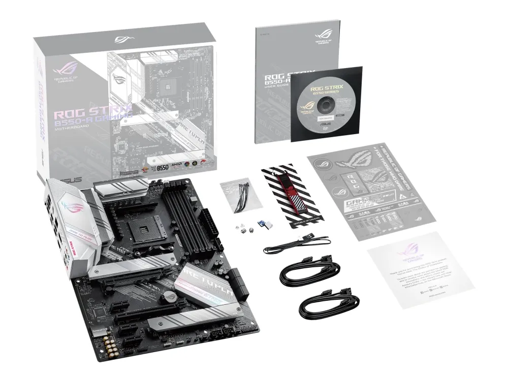 ASUS ROG STRIX B550-A GAMING - Bundkort - ATX - Socket AM4 - AMD B550 Chipset - USB-C Gen2, USB 3.2 Gen 1, USB 3.2 Gen 2 - 2.5 Gigabit LAN - onboard grafik (CPU påkrævet) - HD Audio (8-kanaler)