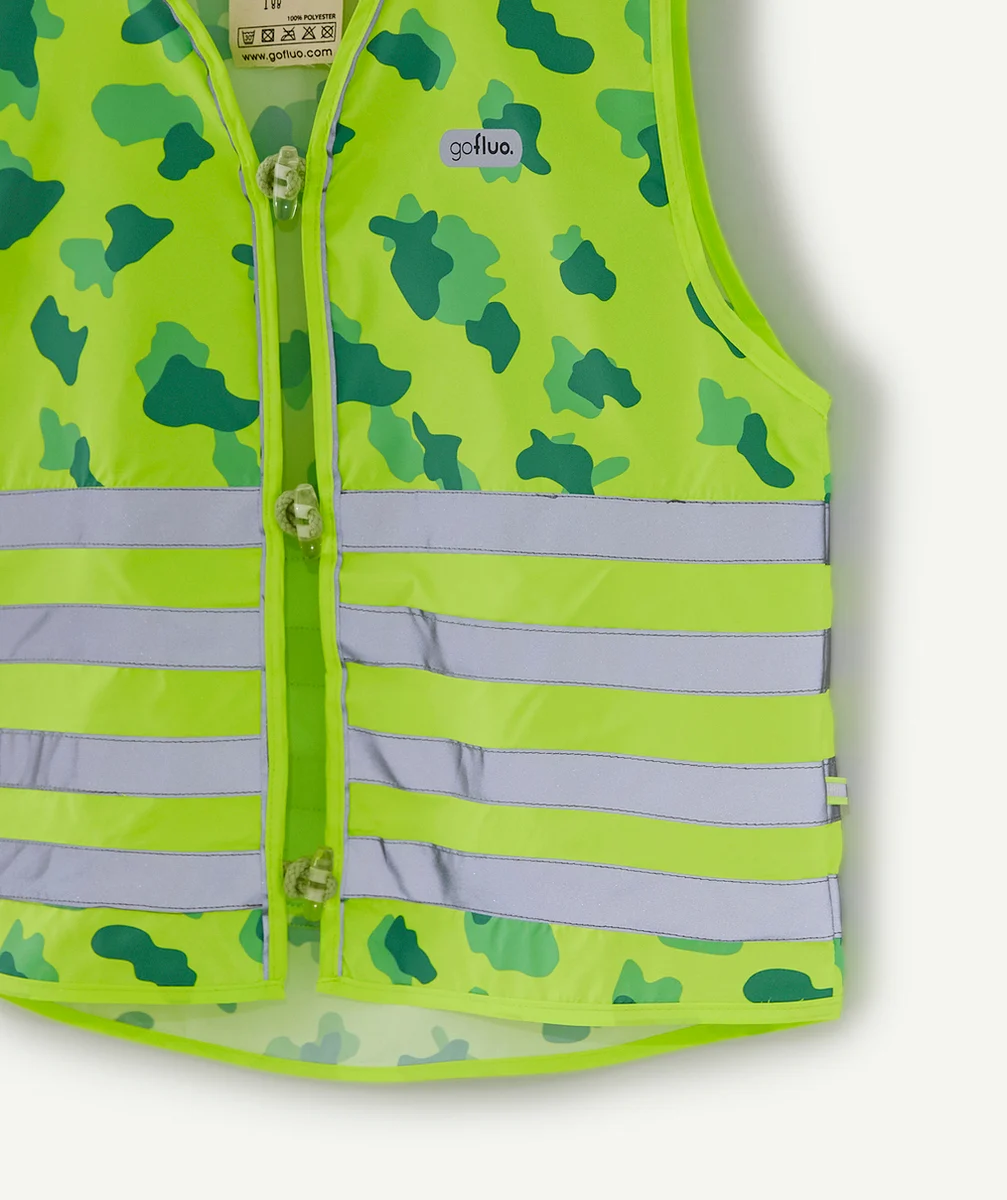 GOFLUOGILET DE SÉCURITÉ CAMOU VERT IMPRIMÉ CAMOUFLAGE