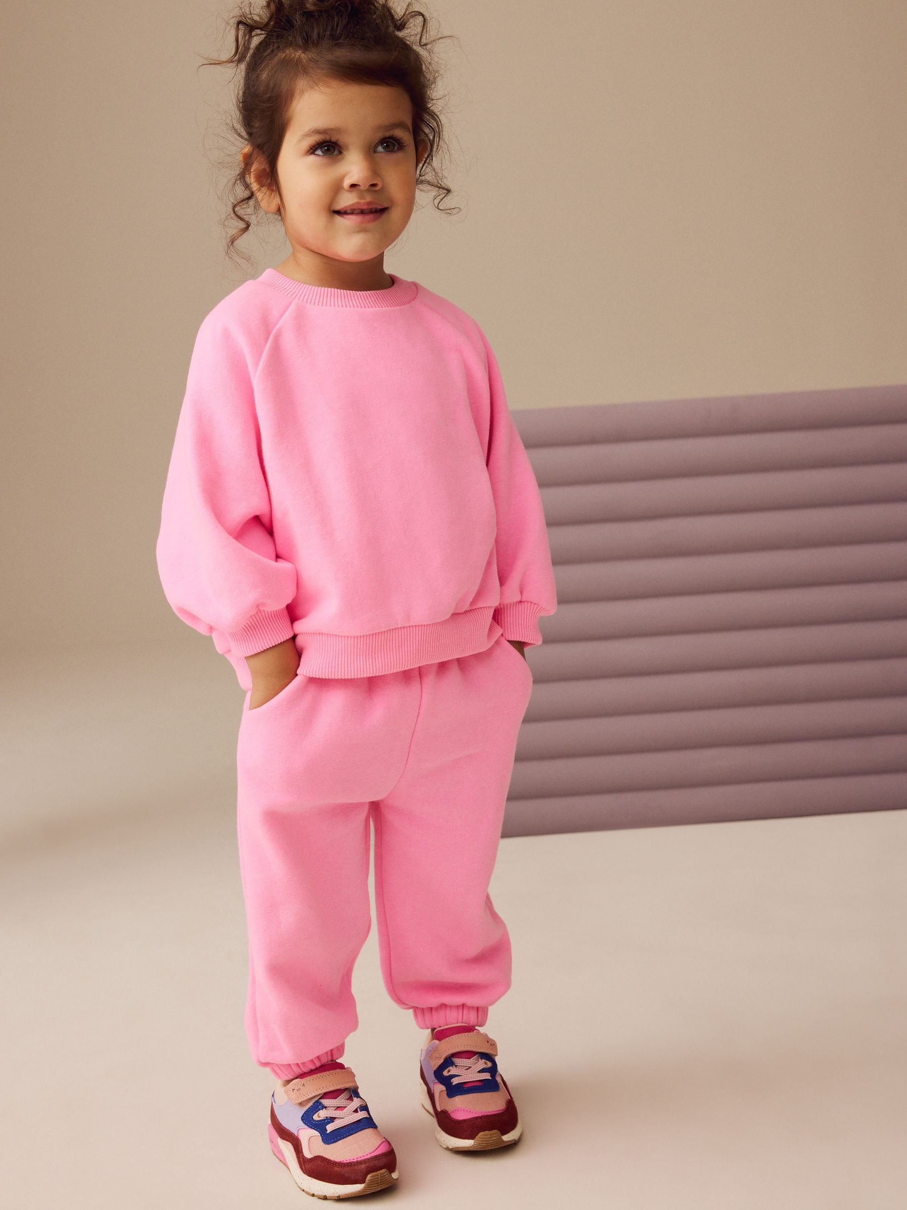 Felroze - Sweatjoggingbroek (3 mnd-7 jr)