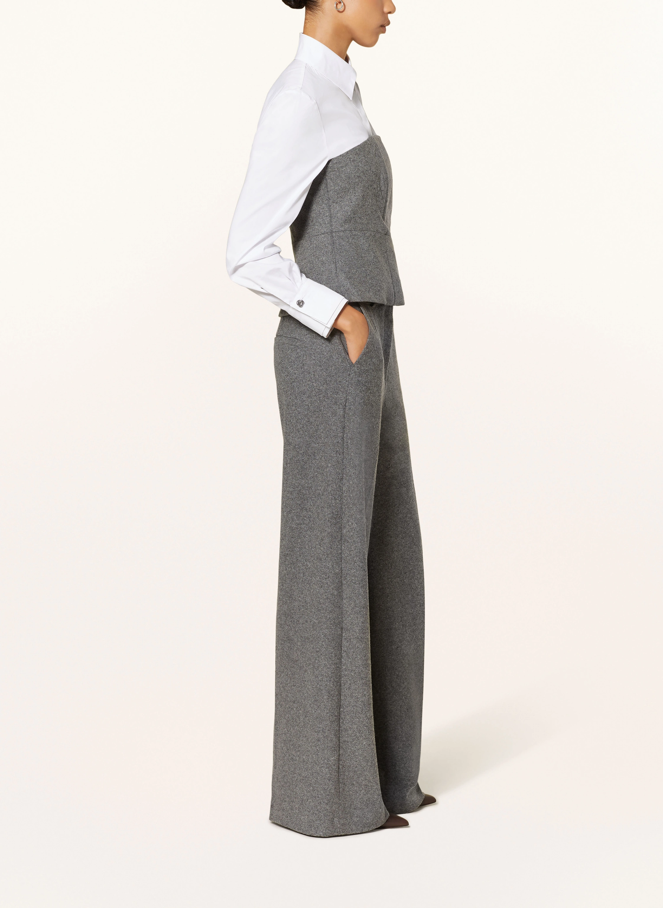 LUISA CERANO Marlenehose aus Flanell
