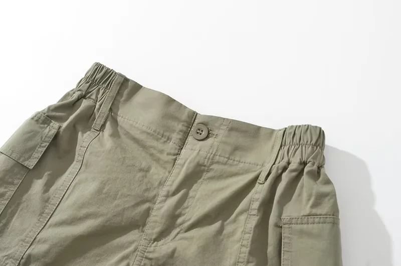 Asiris - Effen shorts met elastische taille