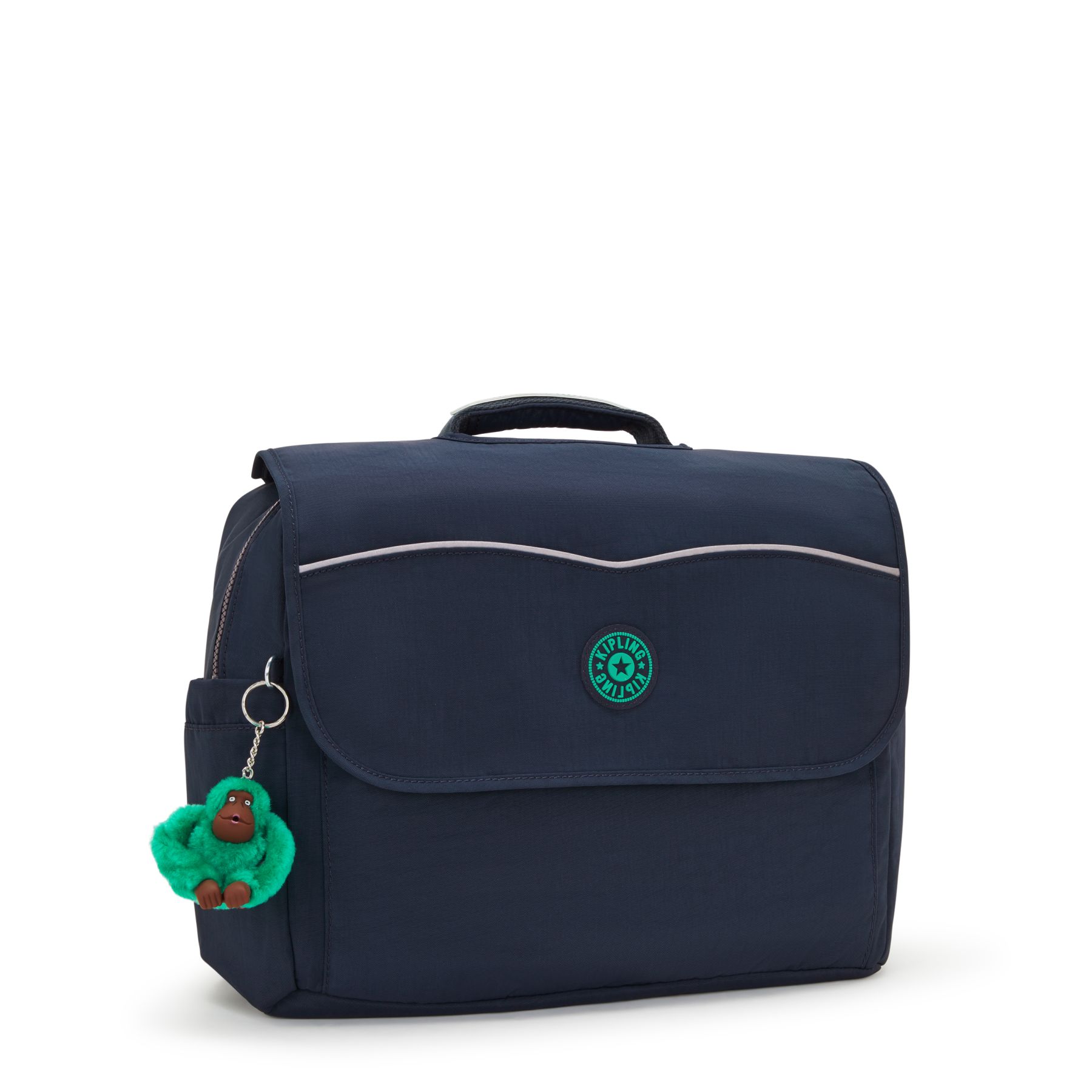 CODIE M  Cartable de taille moyenne avec bretelles rembourrées ajustables - Blue Green Block