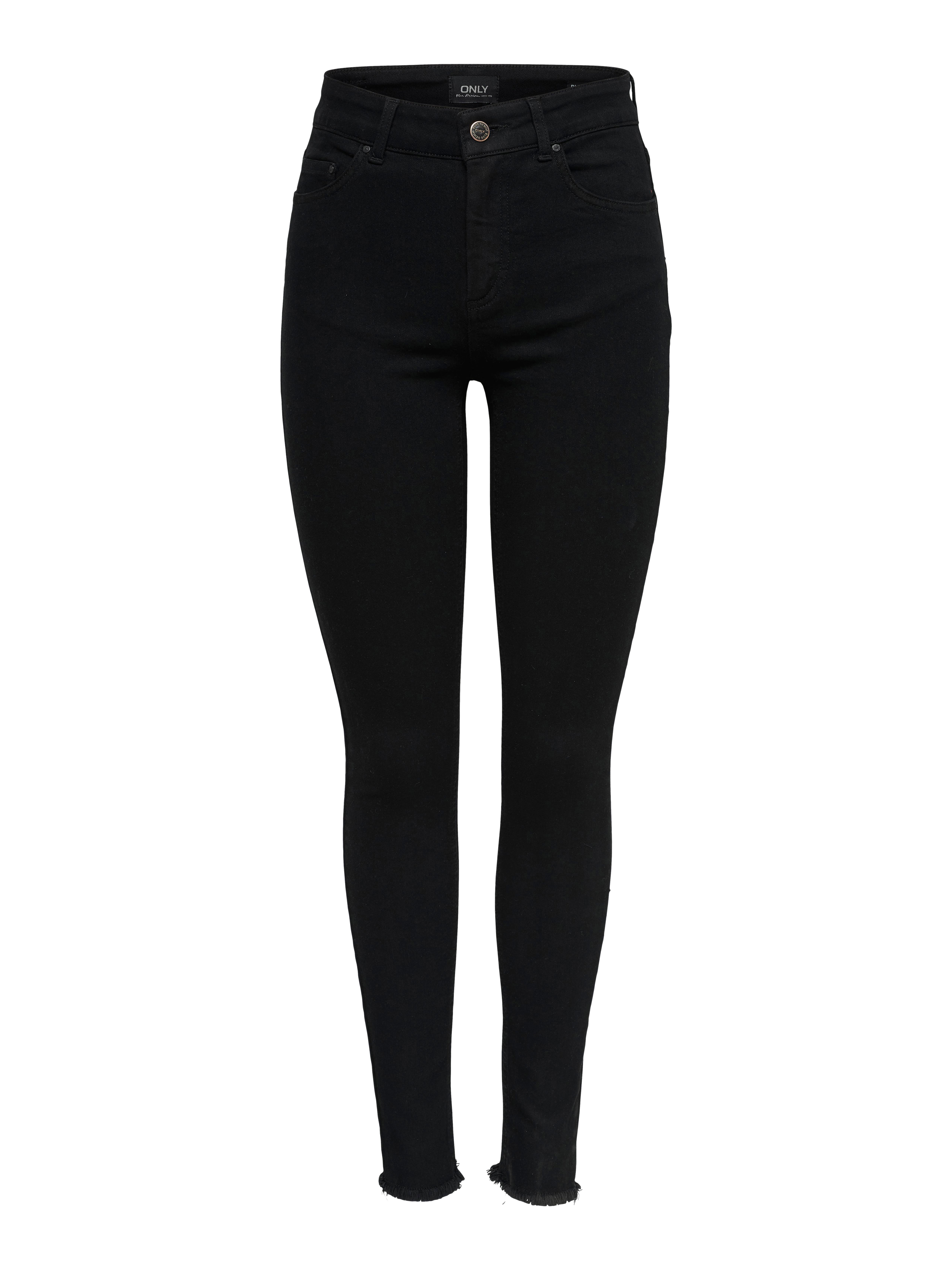ONLBLUSH Mittlere Taille Skinny Fit Jeans Black Denim