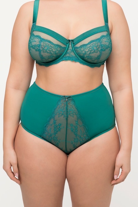 Maxislip, Spitze, High Waist, Mikrofaser
