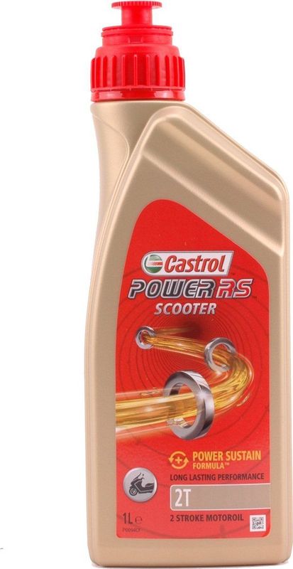 Castrol - Power RS Scooter 2T - 2T Motorolie - 1L - Semi-Synthetisch