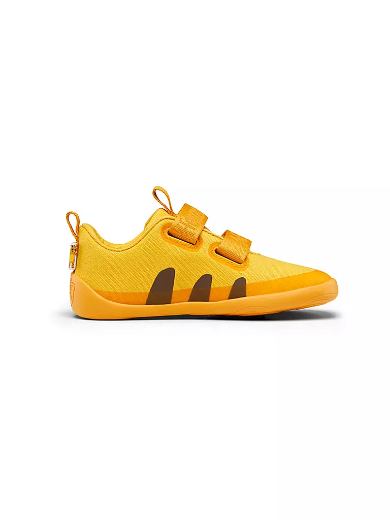 AFFENZAHN Kinder Sneaker Barfußschuh COTTON LUCKY Tiger gelb