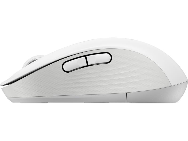 Logitech Maus Signature M650 L Weiss Präzise Wireless-Maus mit «Logitech SilentTouch»-Technologie
