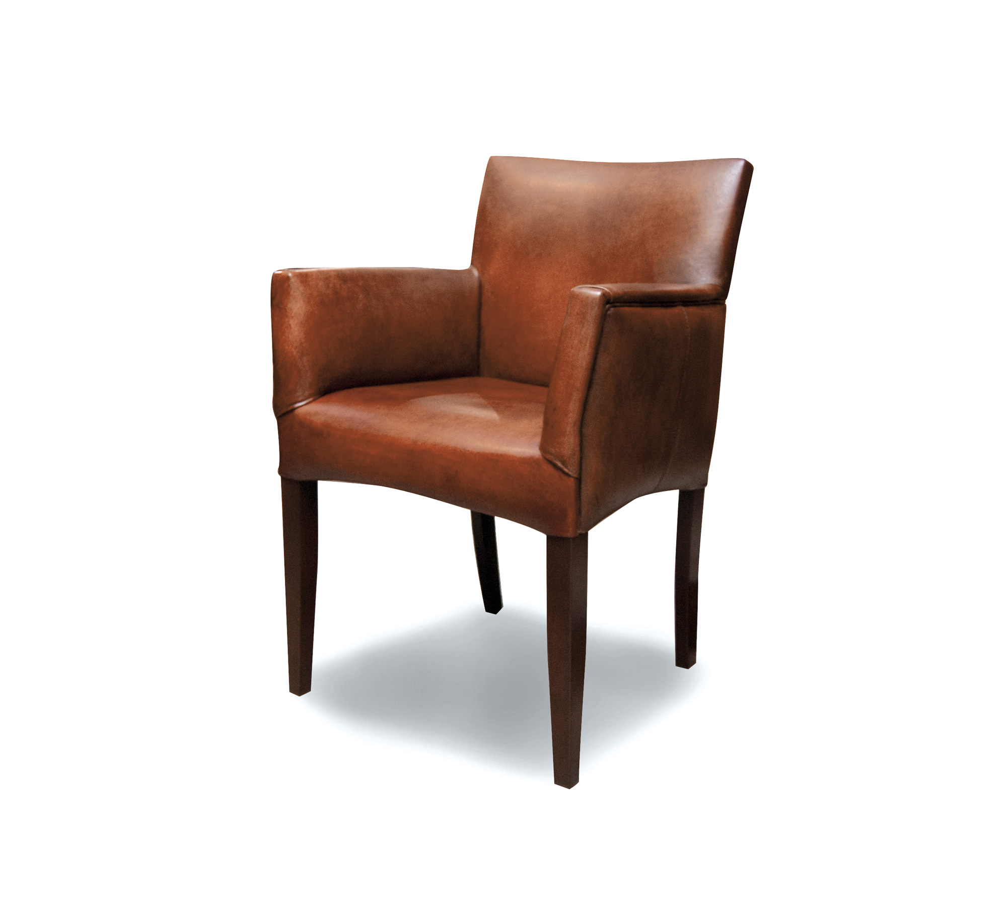 Armsessel 'Cubo', braun, H 85 cm, B 58 cm, T 66 cm von fischer's lagerhaus