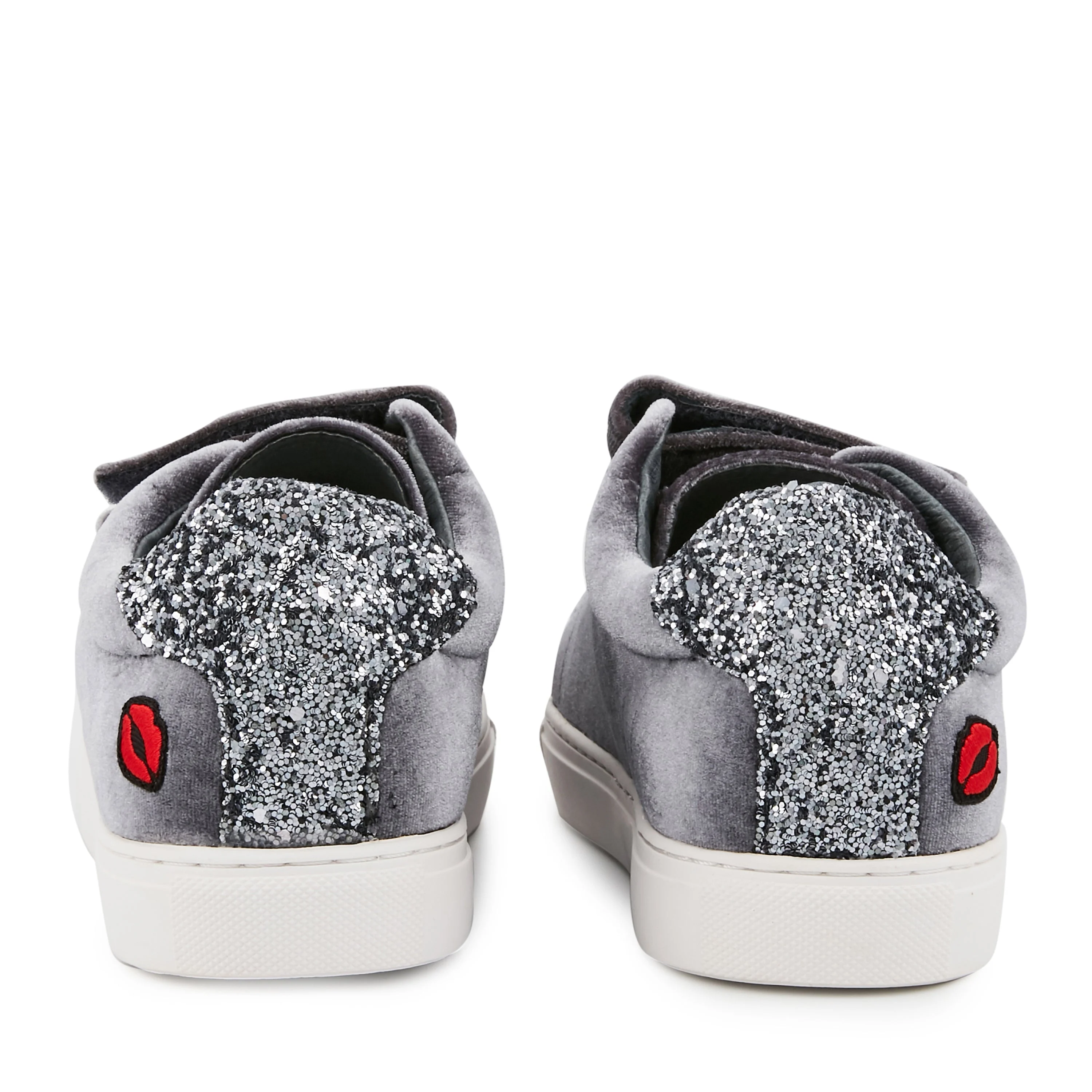 EDITH AMOUR - Sneakers en cuir | Gris