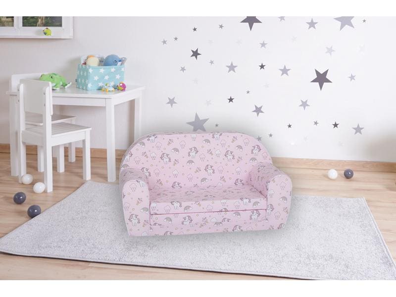 Knorrtoys Kindersofa Rainbow Unicorn Bequemes Kindersofa
