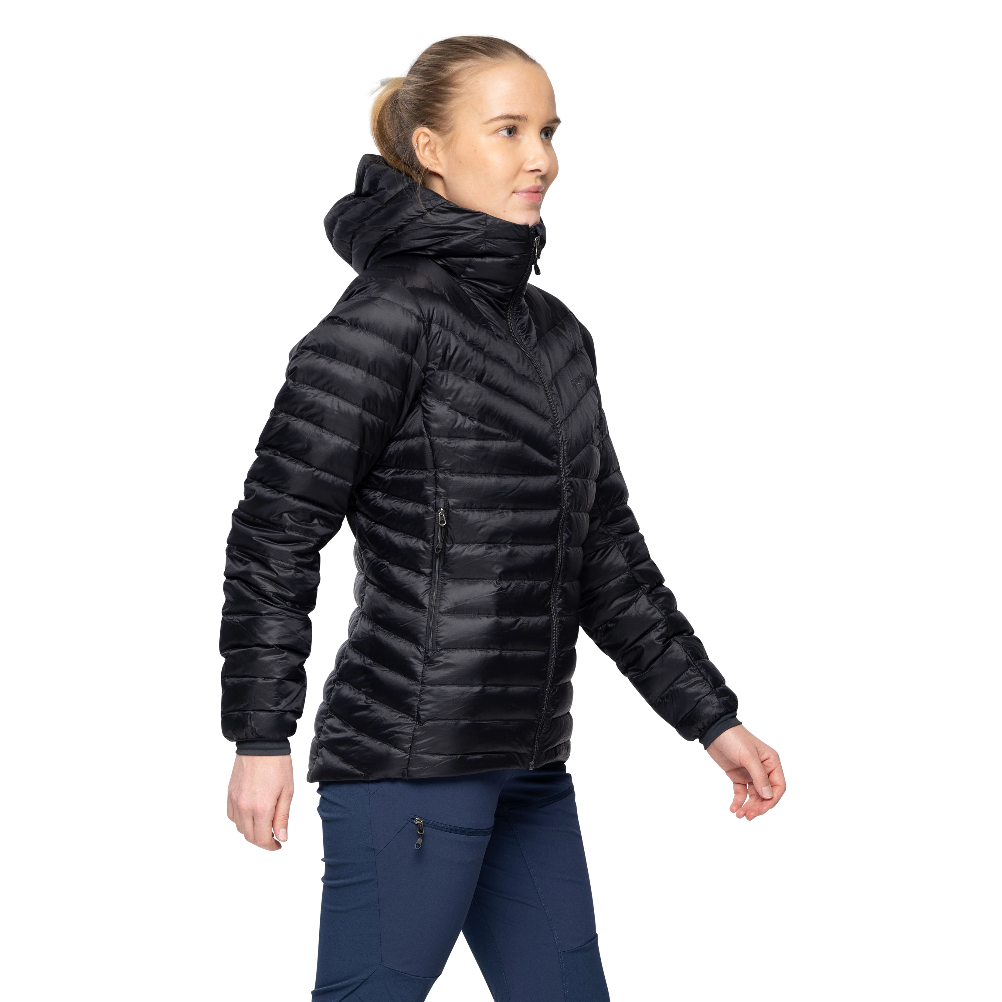 Rabot Light Down Jacket Hood Women Black