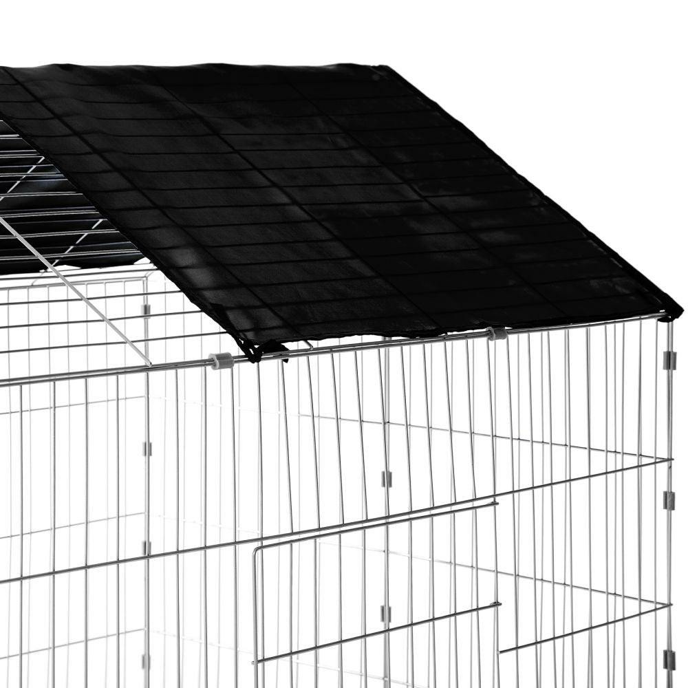 Enclos cage pour rongeurs 180 x 75 x 75 cm noir