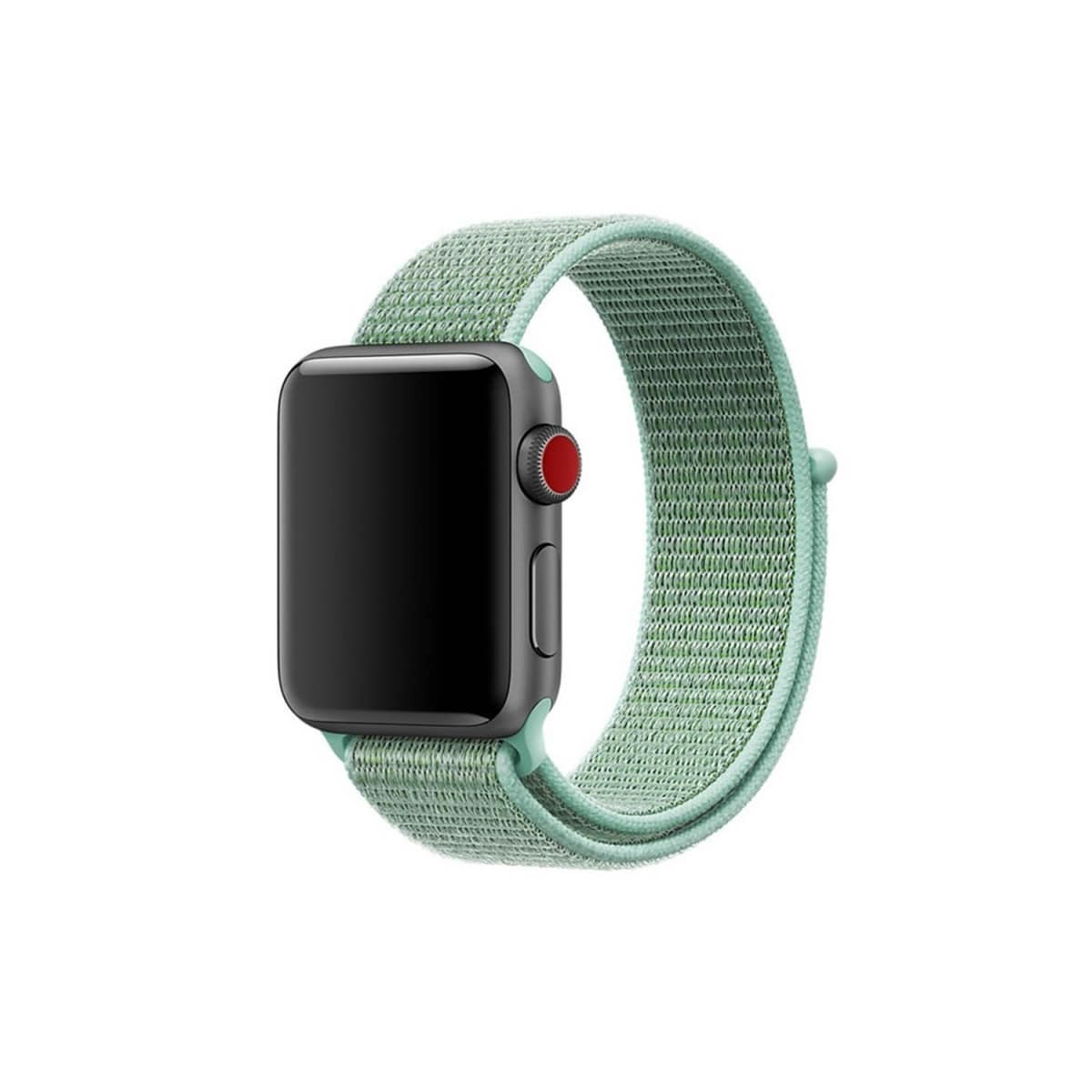 Apple Watch 4 (44mm) Nylon armbånd - Marine Green